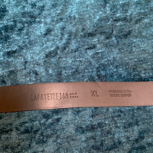 Lafayette 148 black skinny leather belt main image 6